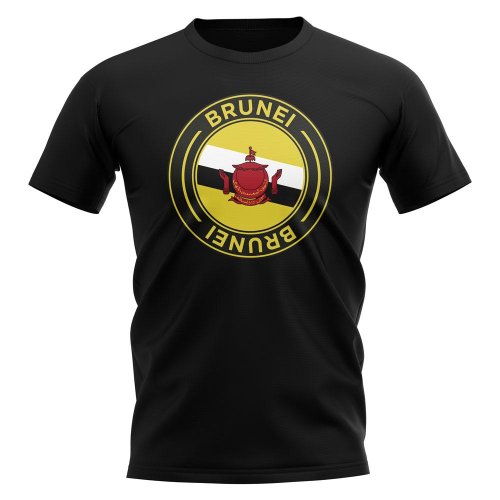 Brunei Football Badge T-Shirt (Black)