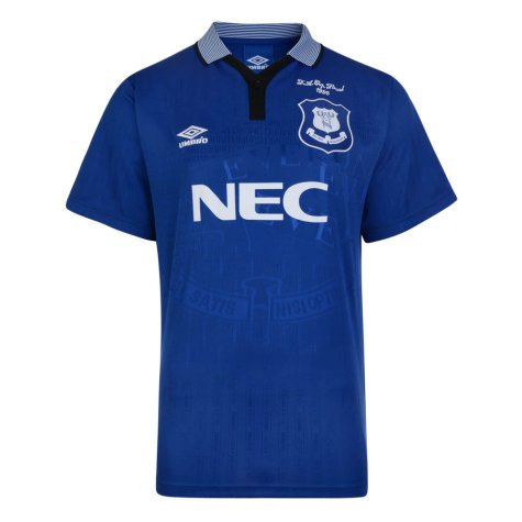 Score Draw Everton 1995 Cup Final Umbro Retro Football Shirt