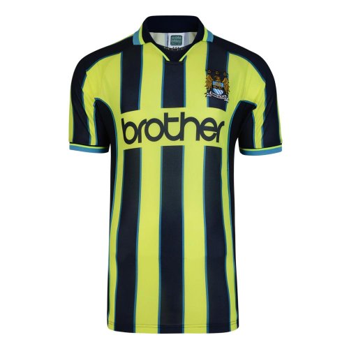 Score Draw Manchester City 1999 Wembley Retro Football Shirt