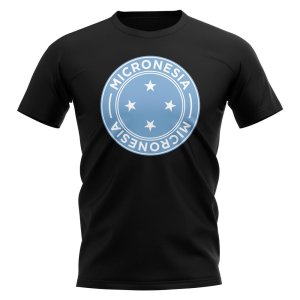 Micronesia Football Badge T-Shirt (Black)