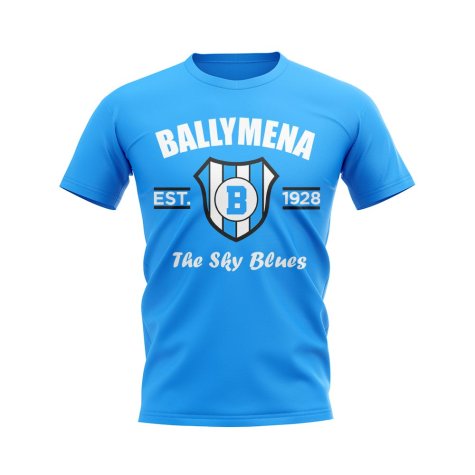 Ballymena Established Football T-Shirt (Sky)