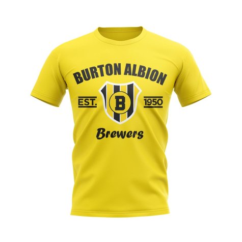 Burton Albion Established Football T-Shirt (Yellow)