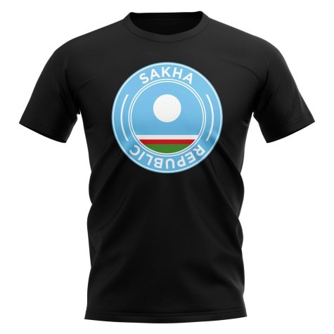 Sakha Republic Football Badge T-Shirt (Black)