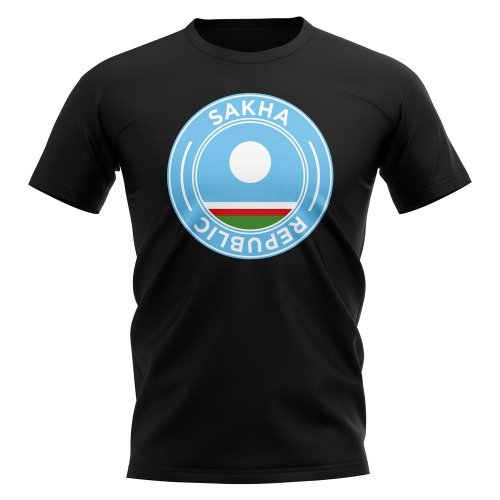 Sakha Republic Football Badge T-Shirt (Black)
