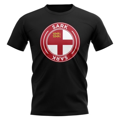 Sark Football Badge T-Shirt (Black)