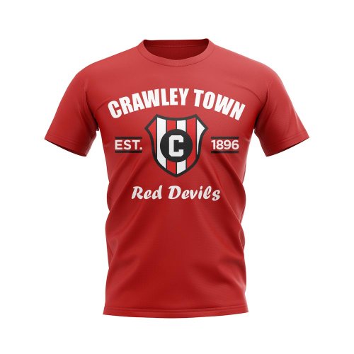 Crawley Town Established Football T-Shirt (Red)