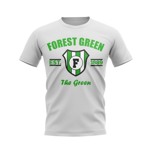 Forest Green Established Football T-Shirt (White)