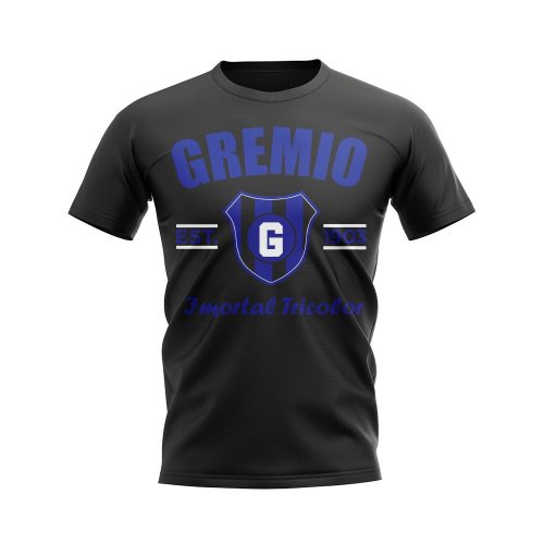 Gremio Established Football T-Shirt (Black)