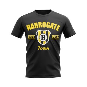 Harrogate Established Football T-Shirt (Black)