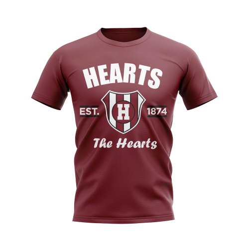 Hearts Established Football T-Shirt (Maroon)