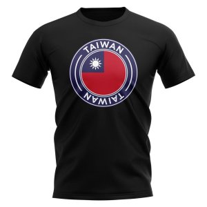 Taiwan Football Badge T-Shirt (Black)