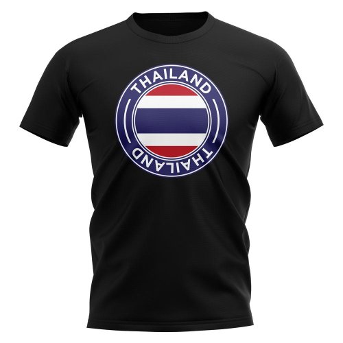 Thailand Football Badge T-Shirt (Black)