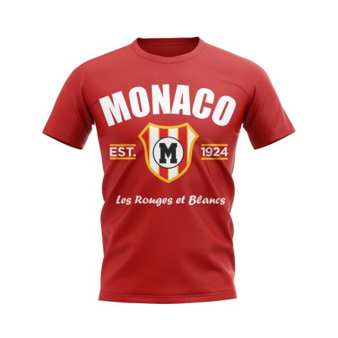 Monaco Established Football T-Shirt (Red)