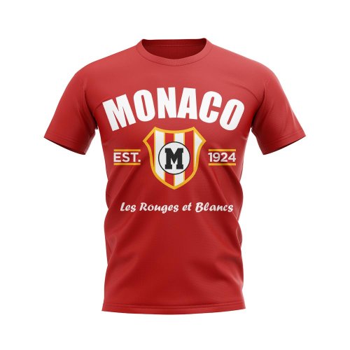 Monaco Established Football T-Shirt (Red)