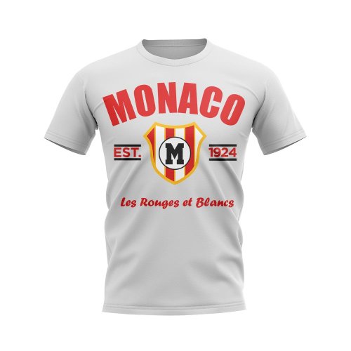 Monaco Established Football T-Shirt (White)