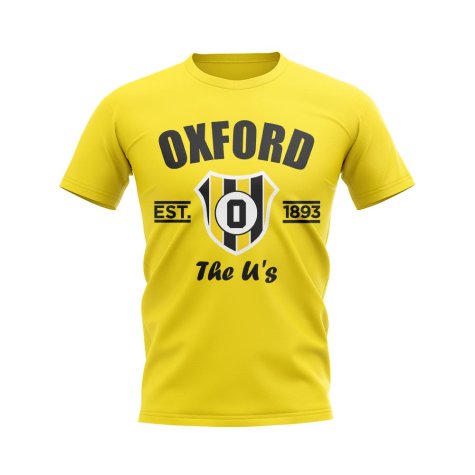 Oxford Established Football T-Shirt (Yellow)