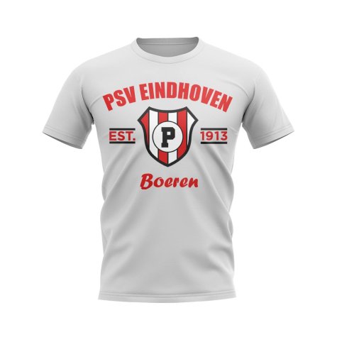 PSV Eindhoven Established Football T-Shirt (White)