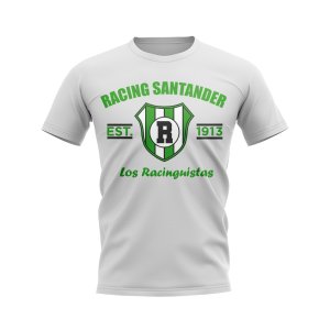 Racing Santander Established Football T-Shirt (White) Racing Santander Established Football T-Shirt (White)