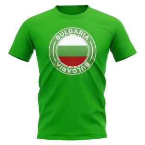 Bulgaria Football Badge T-Shirt (Green)