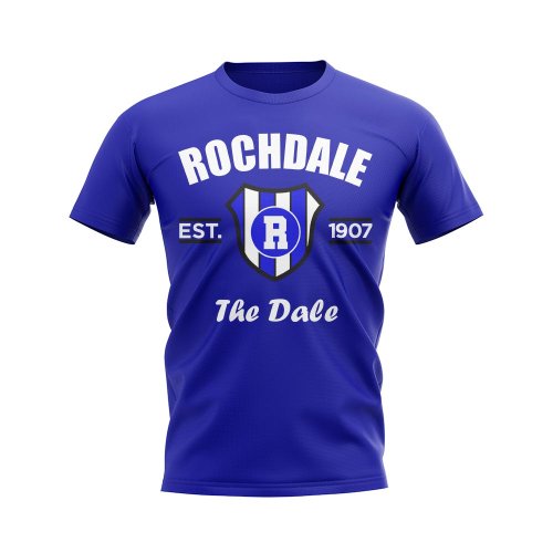 Rochdale Established Football T-Shirt (Blue)