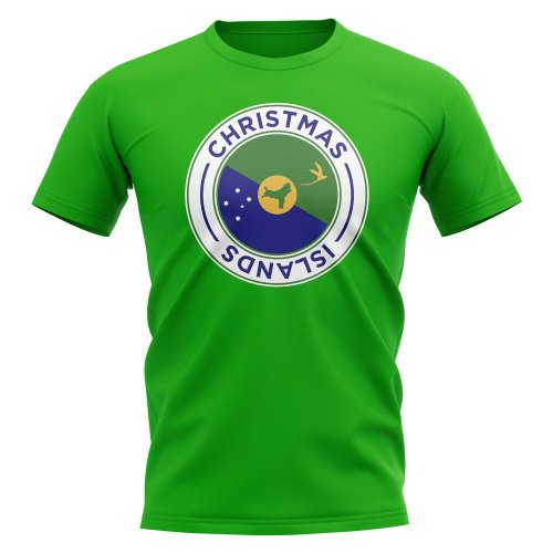 Christmas Islands Football Badge T-Shirt (Green)