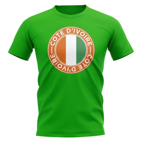 Ivory Coast Football Badge T-Shirt (Green)