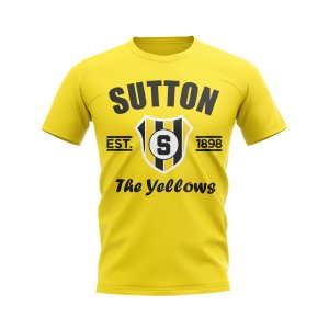 Sutton Established Football T-Shirt (Yellow)