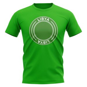 Libya Football Badge T-Shirt (Green) Libya Football Badge T-Shirt (Green)