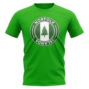 Norfolk Islands Football Badge T-Shirt (Green)