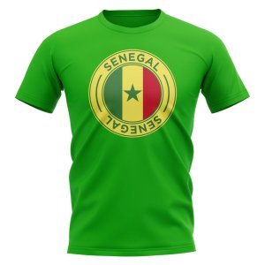 Senegal Football Badge T-Shirt (Green)