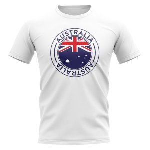 Australia Football Badge T-Shirt (White)