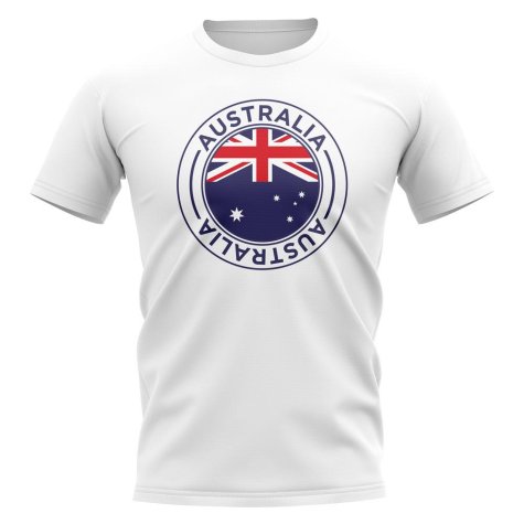 Australia Football Badge T-Shirt (White)