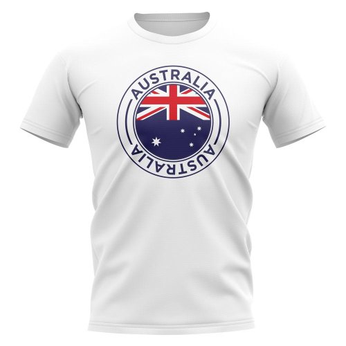 Australia Football Badge T-Shirt (White)