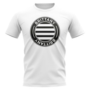 Brittany Football Badge T-Shirt (White) Brittany Football Badge T-Shirt (White)