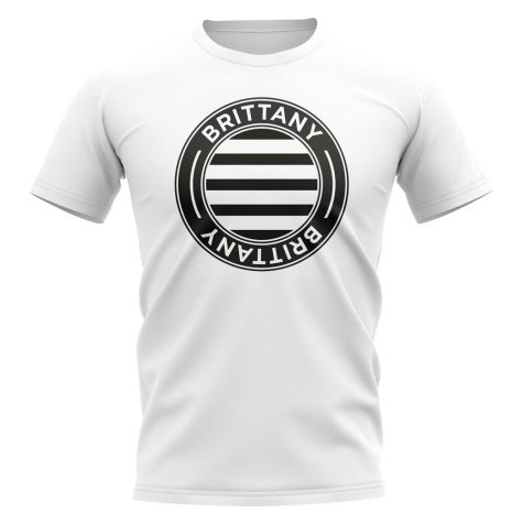Brittany Football Badge T-Shirt (White)