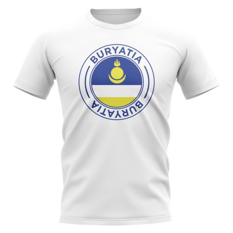 Buryatia Football Badge T-Shirt (White)