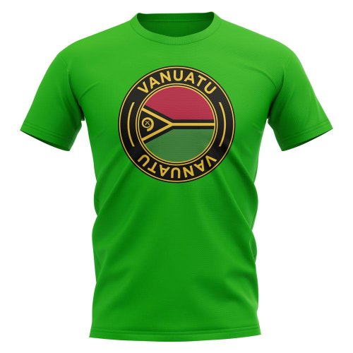 Vanuatu Football Badge T-Shirt (Green)