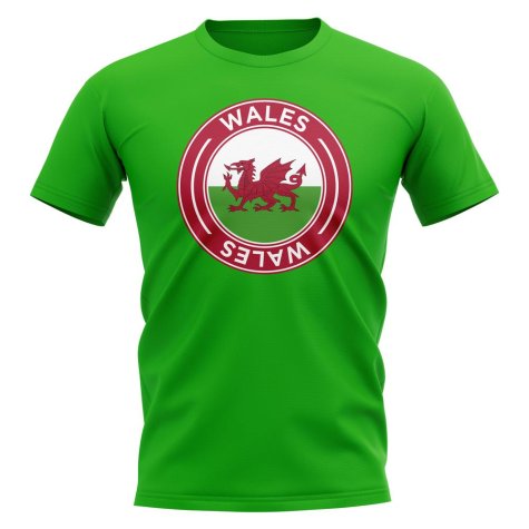 Wales Football Badge T-Shirt (Green)