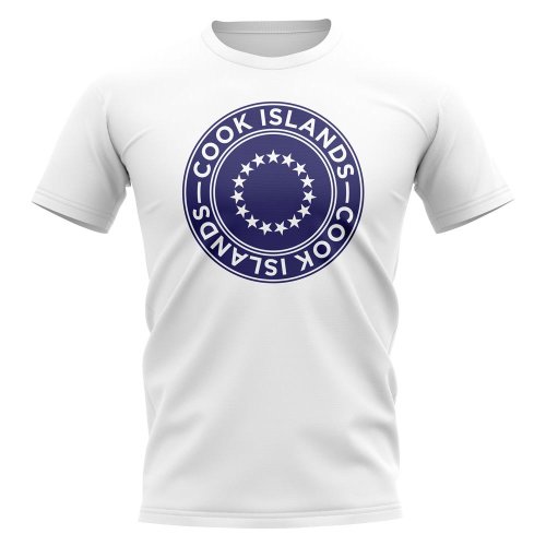 Cook Islands Football Badge T-Shirt (White)