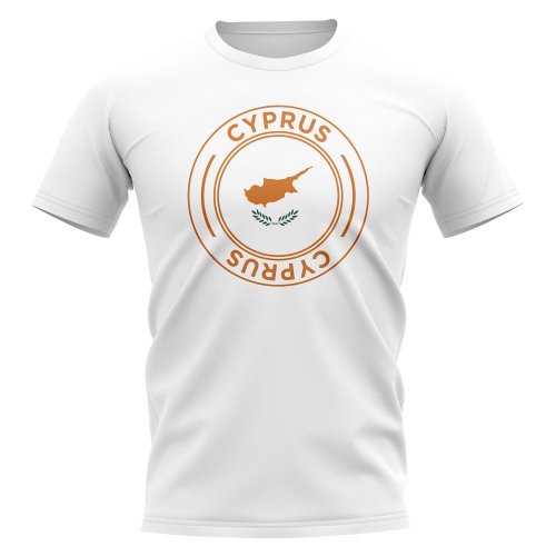 Cyprus Football Badge T-Shirt (White)