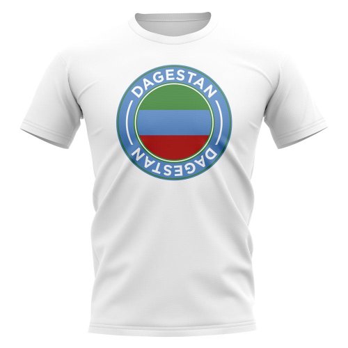 Dagestan Football Badge T-Shirt (White)