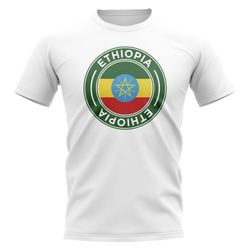 Ethiopia Football Badge T-Shirt (White)