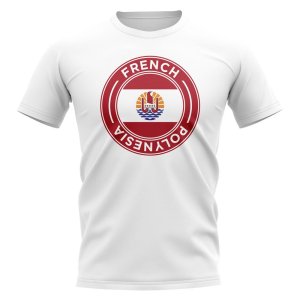 French Polynesia Football Badge T-Shirt (White) French Polynesia Football Badge T-Shirt (White)