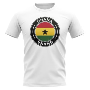 Ghana Football Badge T-Shirt (White)