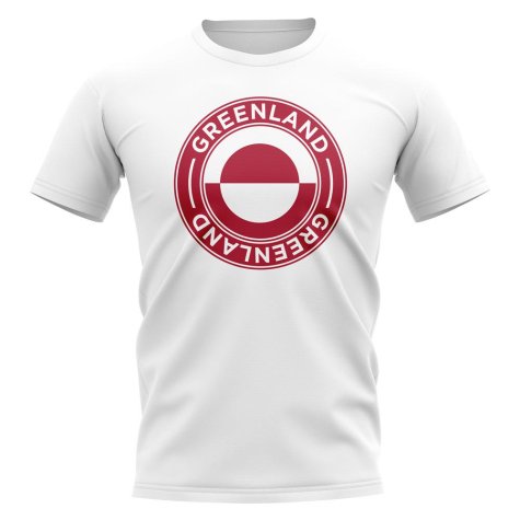 Greenland Football Badge T-Shirt (White)
