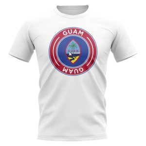 Guam Football Badge T-Shirt (White)