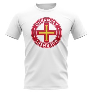 Guernsey Football Badge T-Shirt (White) Guernsey Football Badge T-Shirt (White)