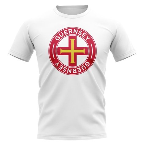 Guernsey Football Badge T-Shirt (White)
