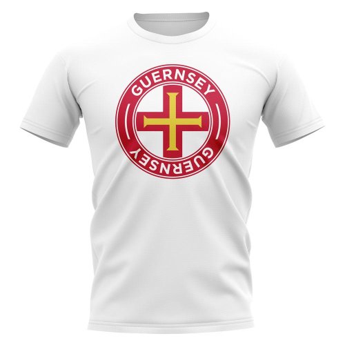 Guernsey Football Badge T-Shirt (White)