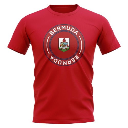 Bermuda Football Badge T-Shirt (Red)